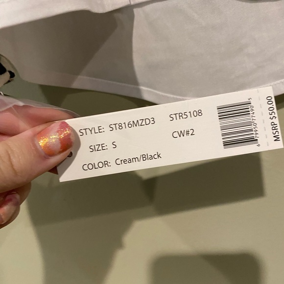 NEW WITH TAGS - Zac & Rachel animal print pull over top - Picture 3 of 5